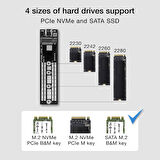 Ezcast M.2 NVME SSD DESTEKLİ USB 3.1 TYPE-C SSD HARDDISK KUTUSU SABİT SÜRÜCÜ MUHAFAZASI