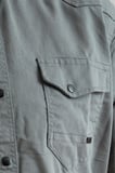 Souris Slim Fit Erkek Kot Gömlek Gri
