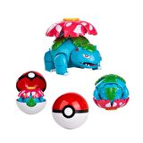 ThreeMB Toys Pokemon Orijinal Lisanslı Elf Topu Venusaur
