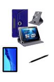 Lenovo Tab M10 TB-X505L 10.1" Standlı Tablet Kılıfı+Nano Kırılmaz Ekran Koruyucu+Dokunmatik Kalem