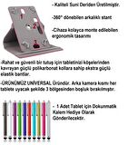 Hometech Alfa8 Mrc 8" Standlı Tablet Kılıfı+Nano Kırılmaz Ekran Koruyucu+Dokunmatik Kalem