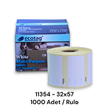 Ecotag Dymo Muadili Yazıcı Etiketi 32 mm x 57 mm