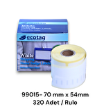 Ecotag Dymo Muadili Yazıcı Etiketi 70 mm x 54 mm