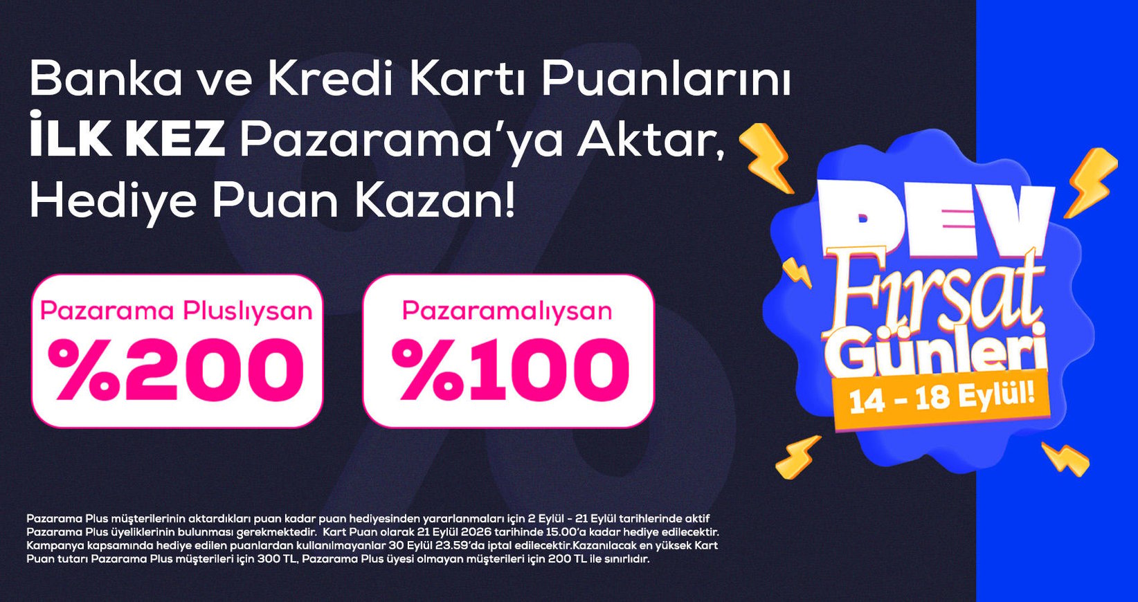Puanlarını Aktar