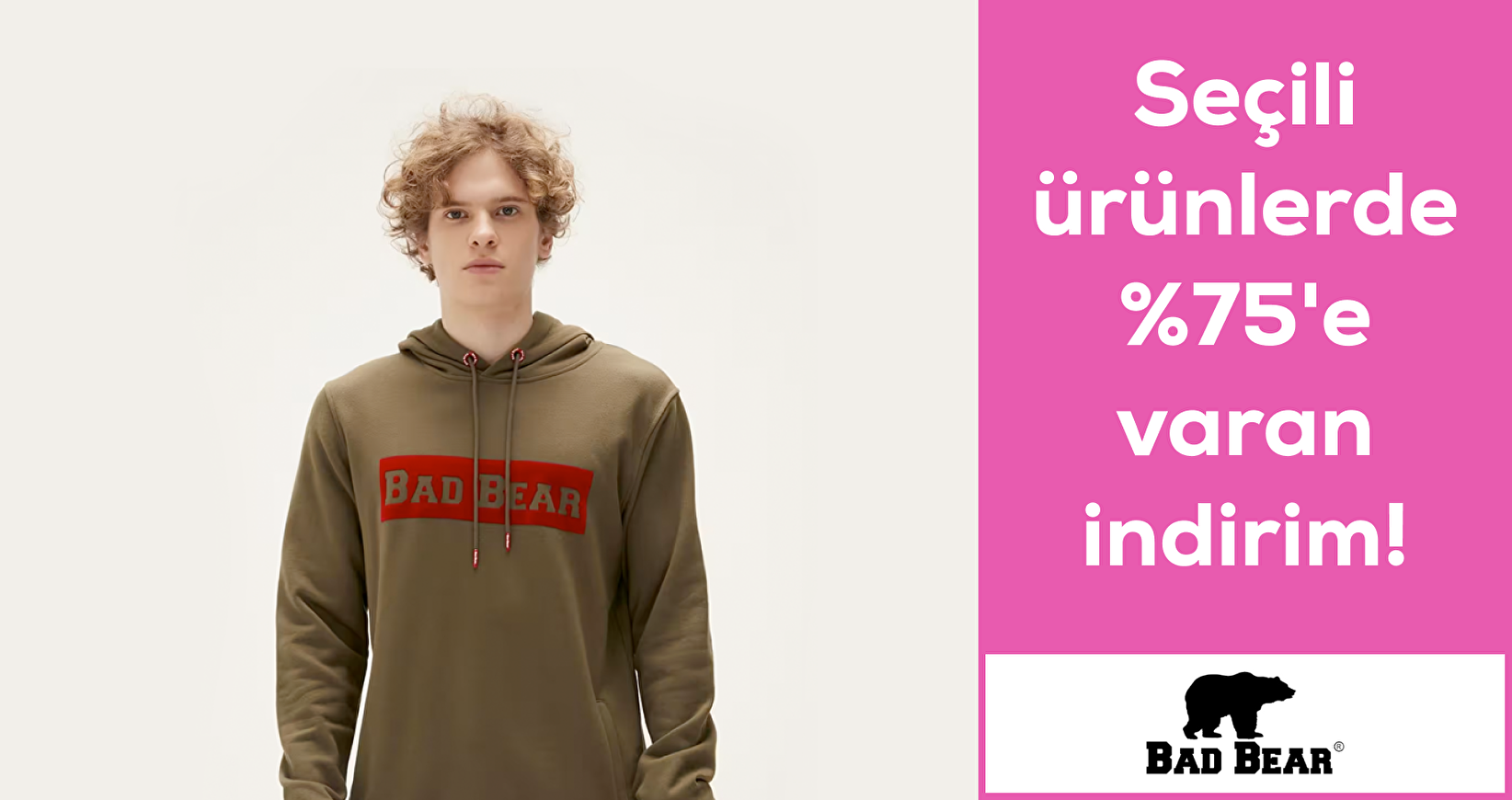 Bad Bear Seçili ürünlerde %75'e varan indirim