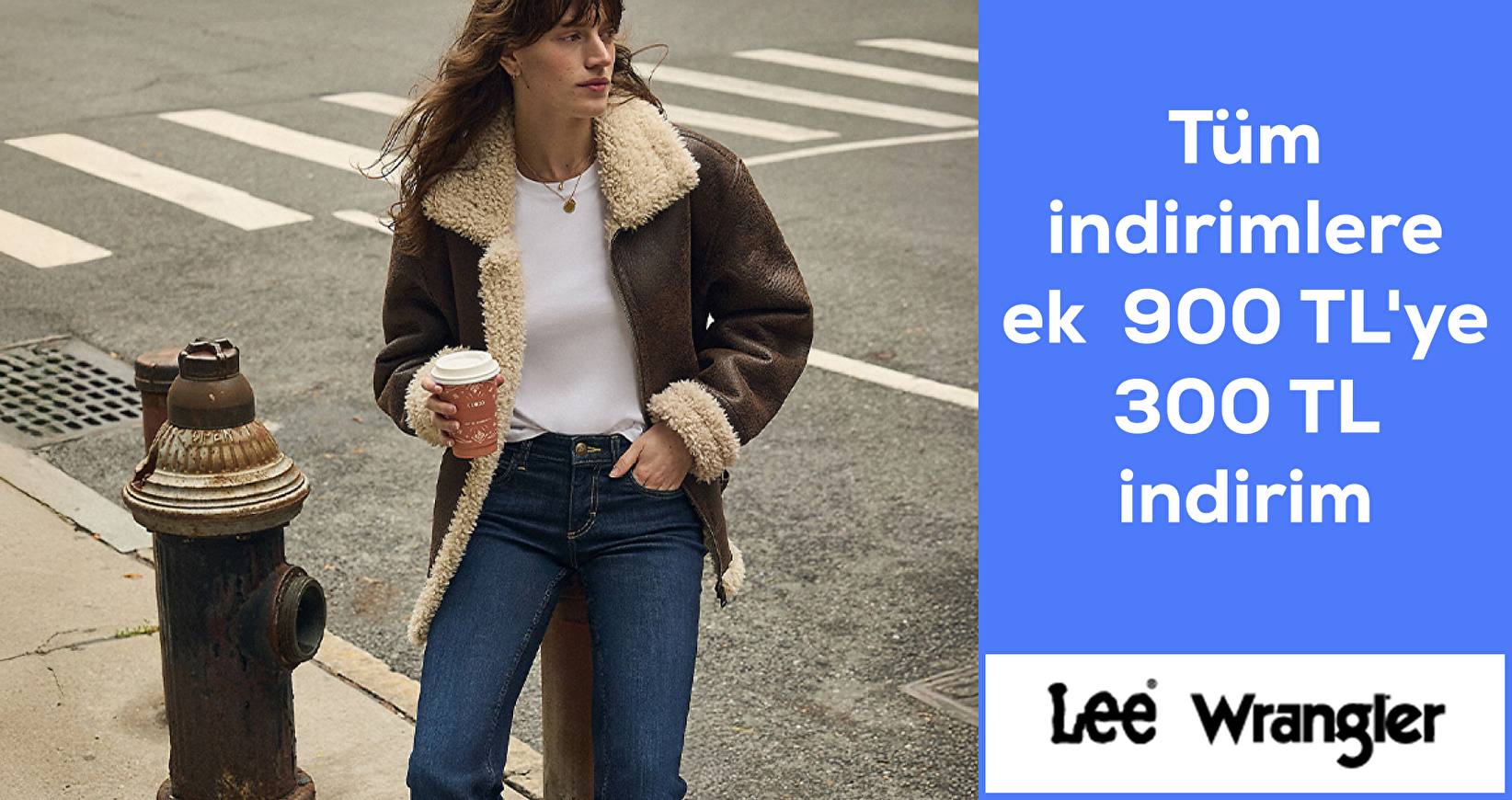 Lee Wrangler 900 TL'ye 300 TL indirim