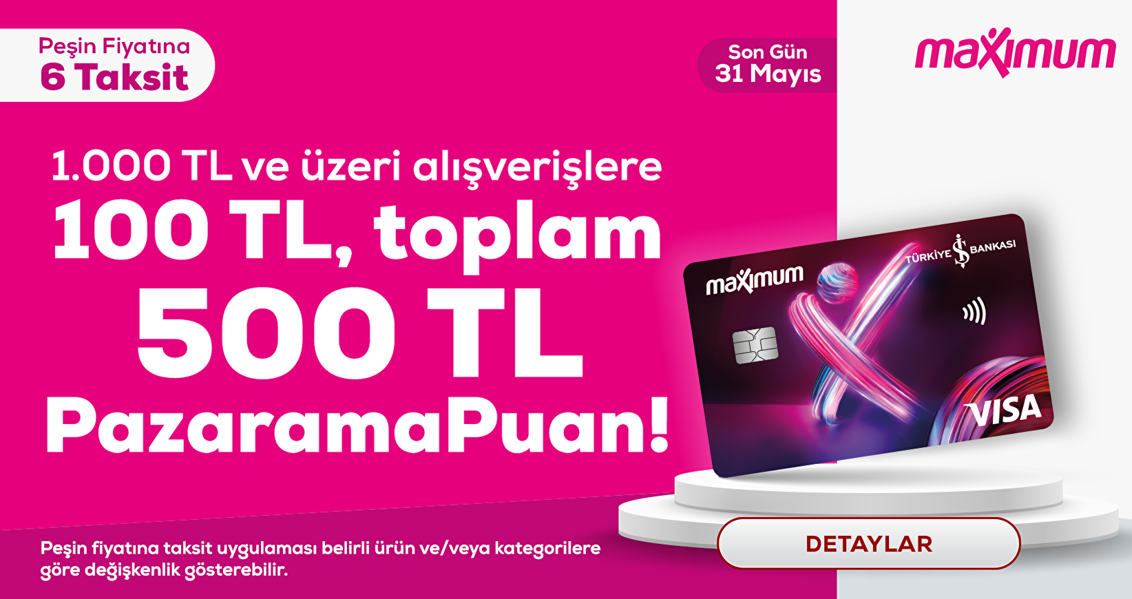 500 TL Pazarama Puan