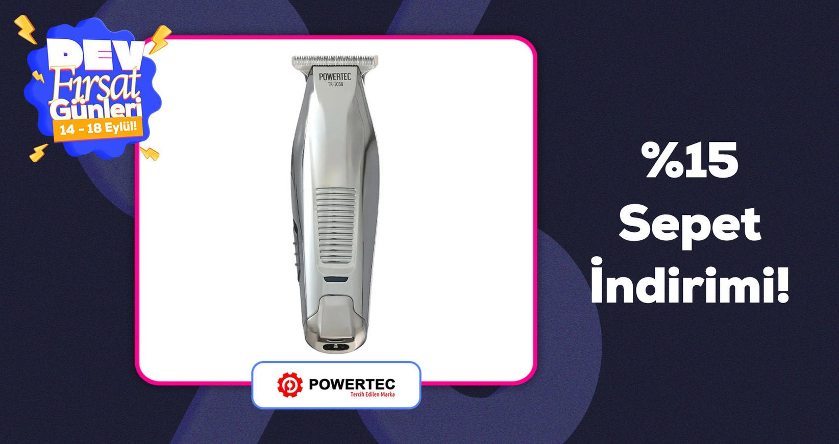 Powertec Türkiye %15 Sepet İndirimi!