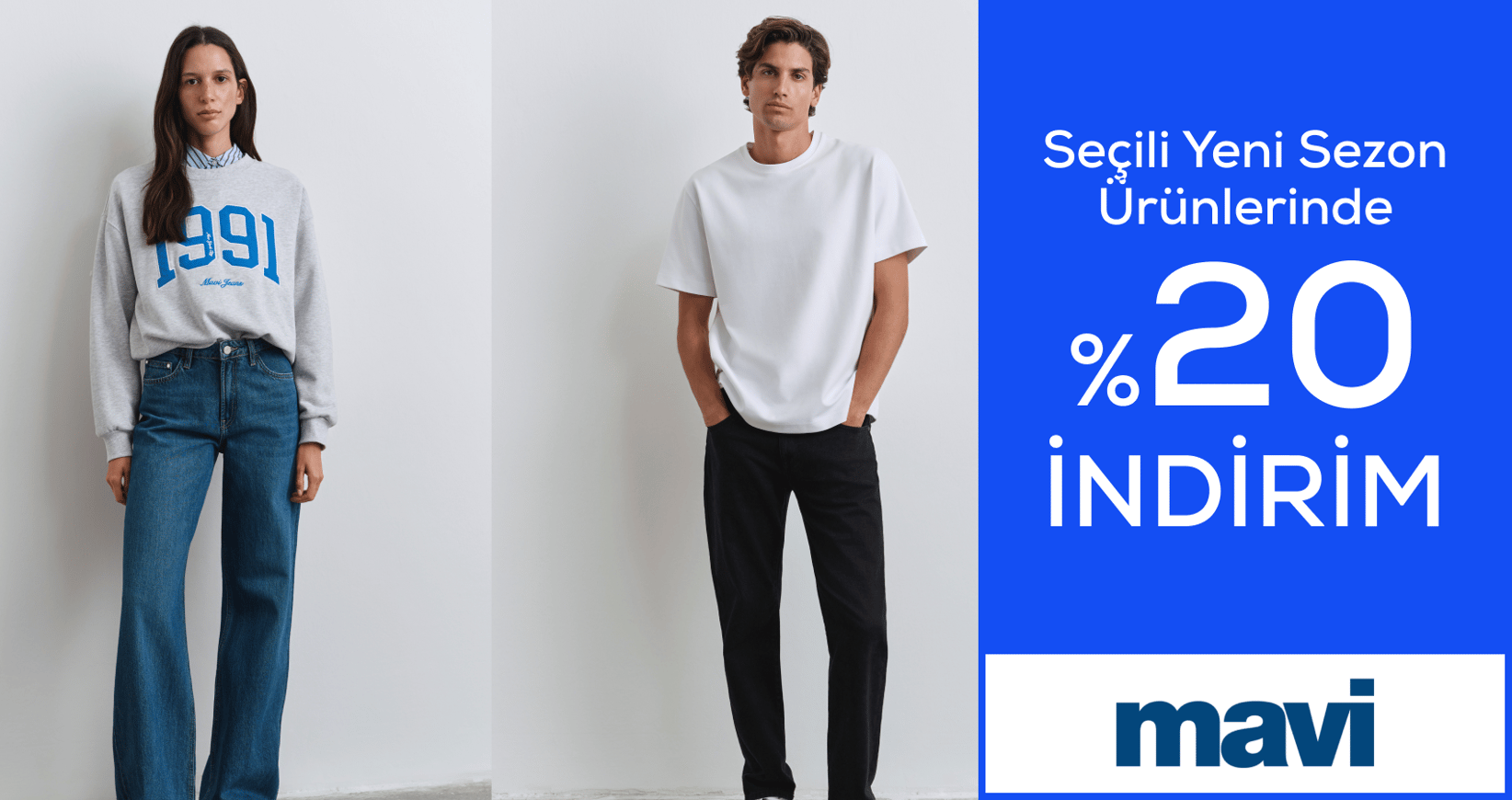 Mavi Seçili Yeni Sezon Ürünlerinde %20 indirim