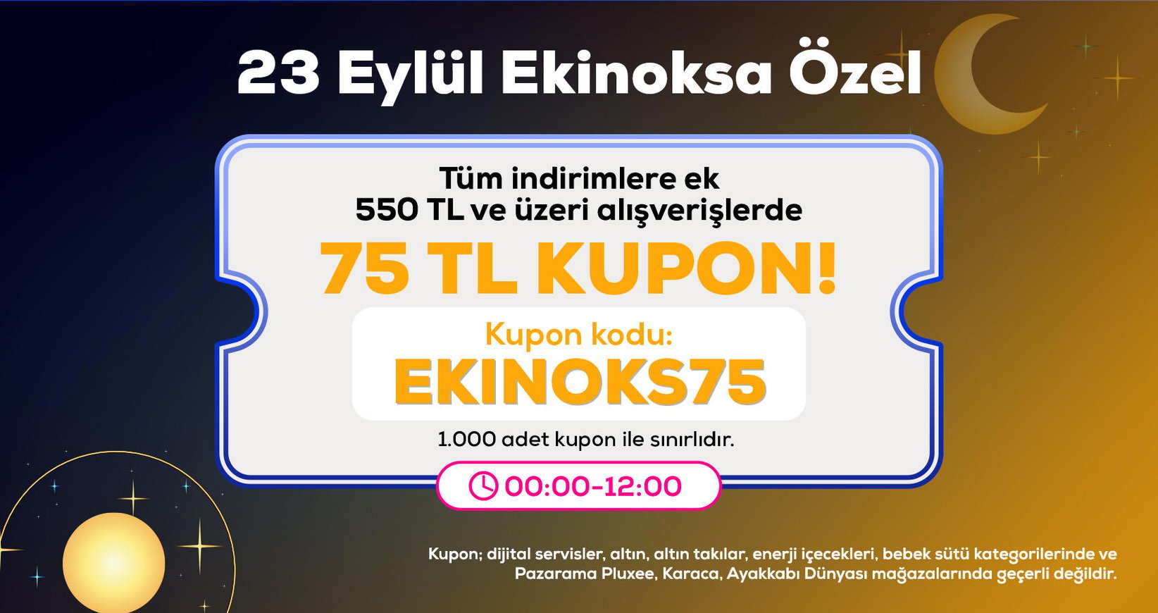 Ekinoks Gündüz Kuponu