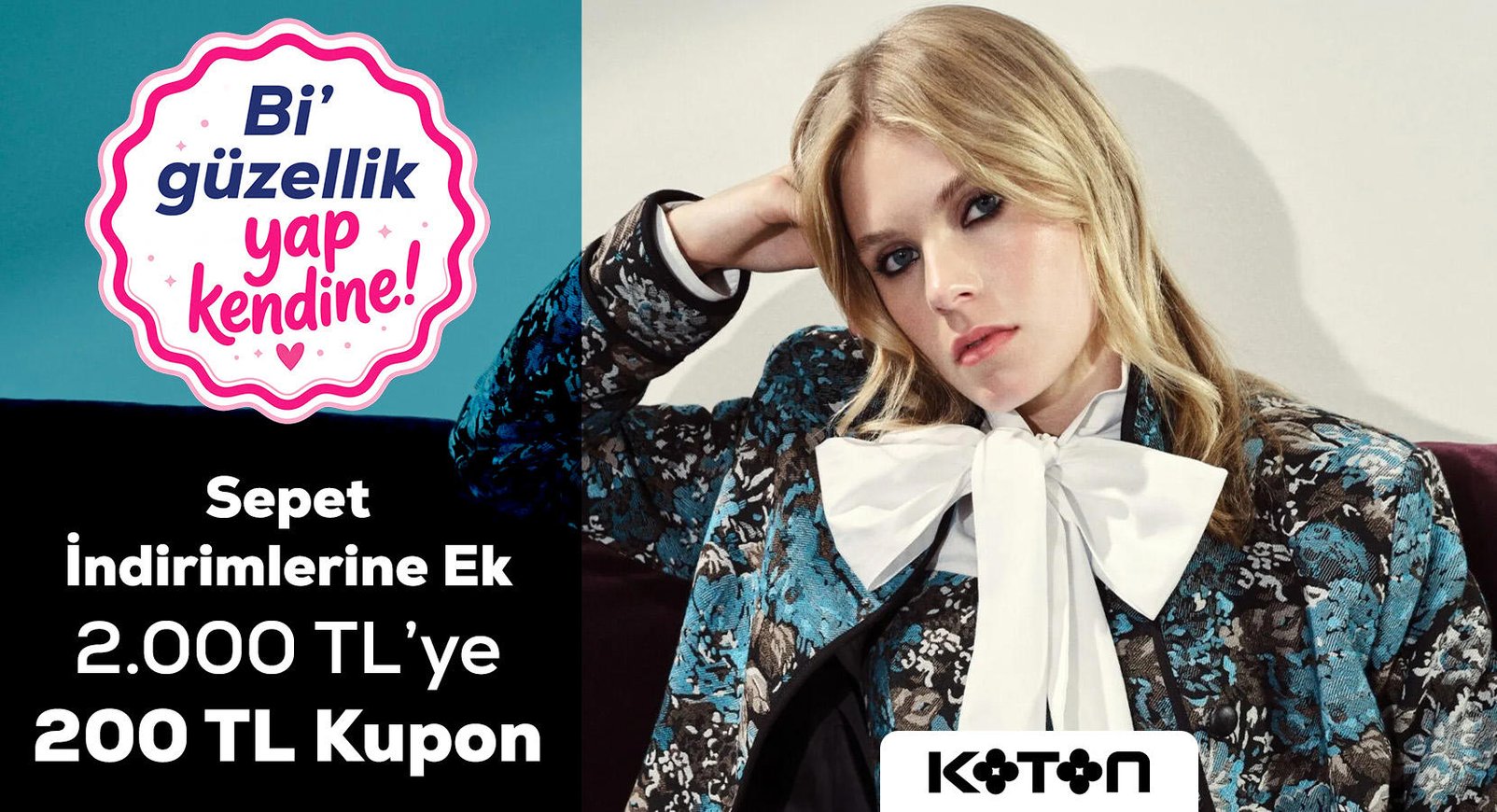 Koton 2000 TL'ye 200 TL Kupon