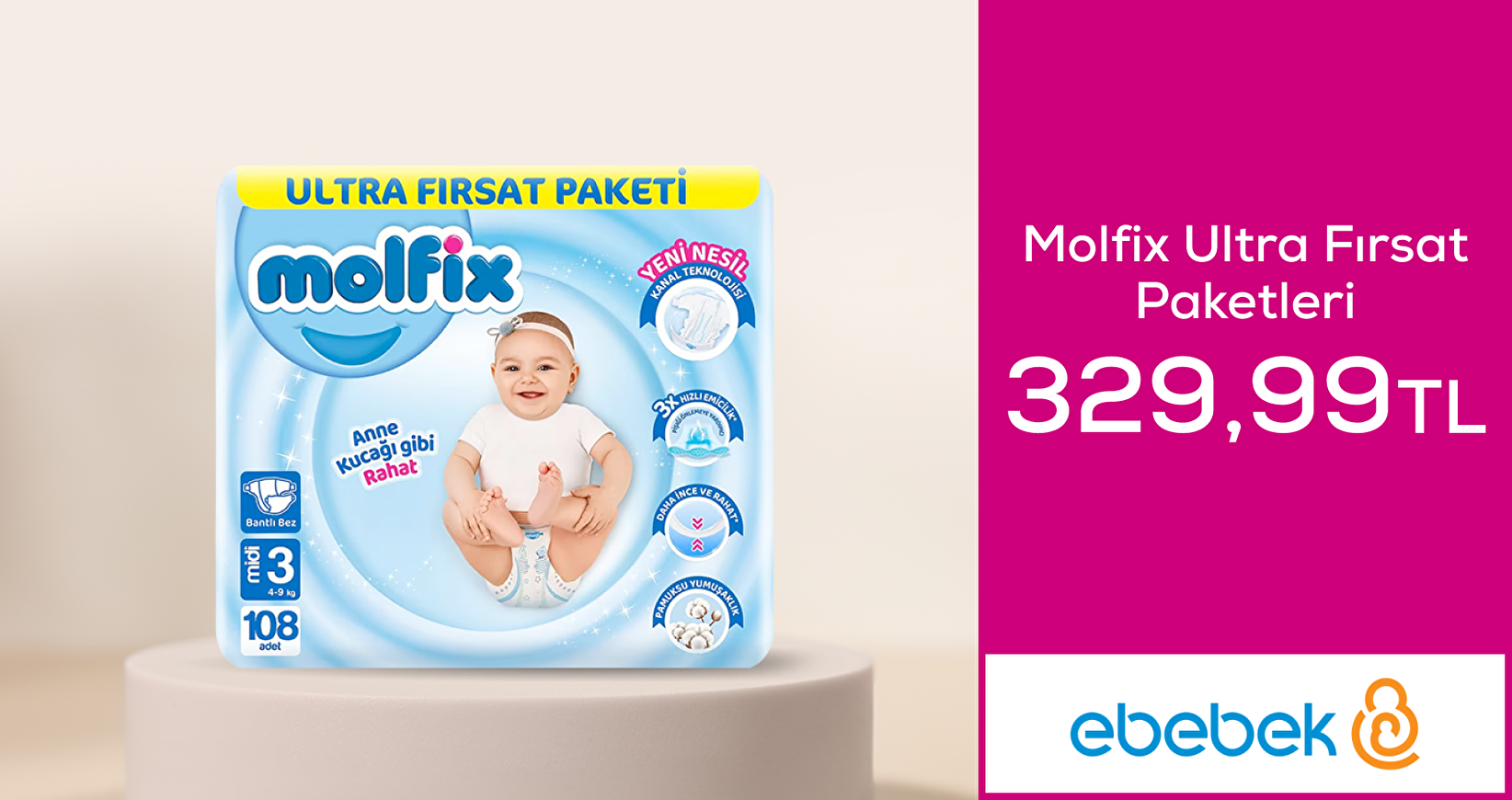 Molfix Ultra Fırsat Paketleri 329,99TL