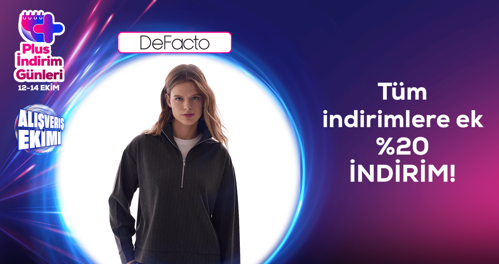 DeFacto Tüm indirimlere ek %20 indirim