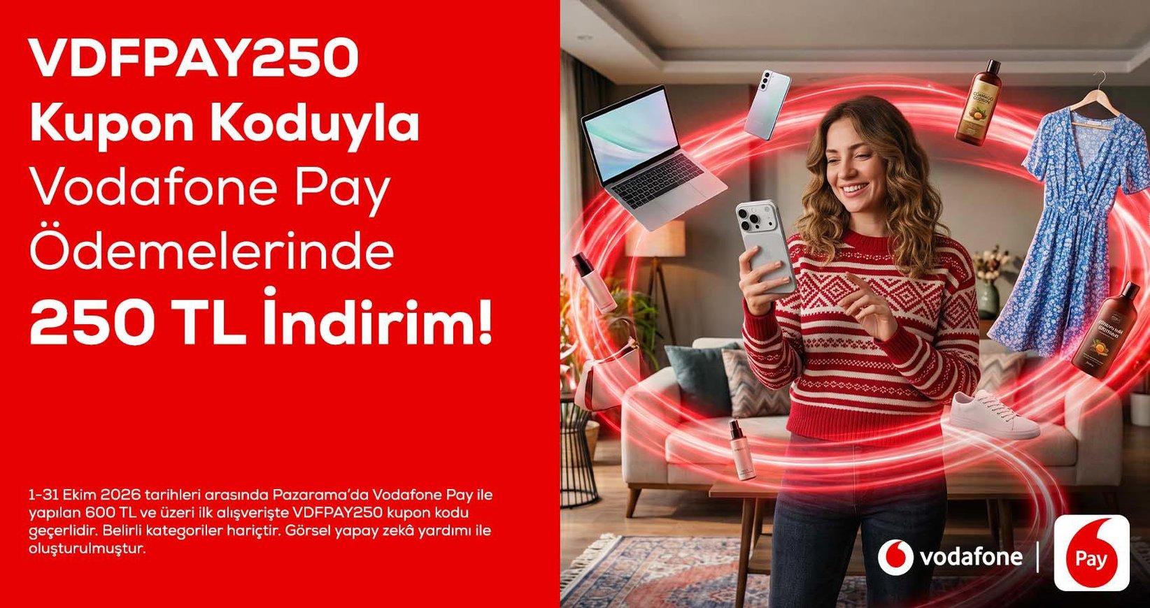 Vodafone Pay'de ile Ödemede İndirim