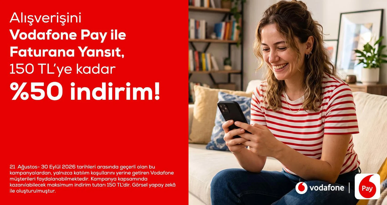 Vodafone Pay'de ile Ödemede İndirim