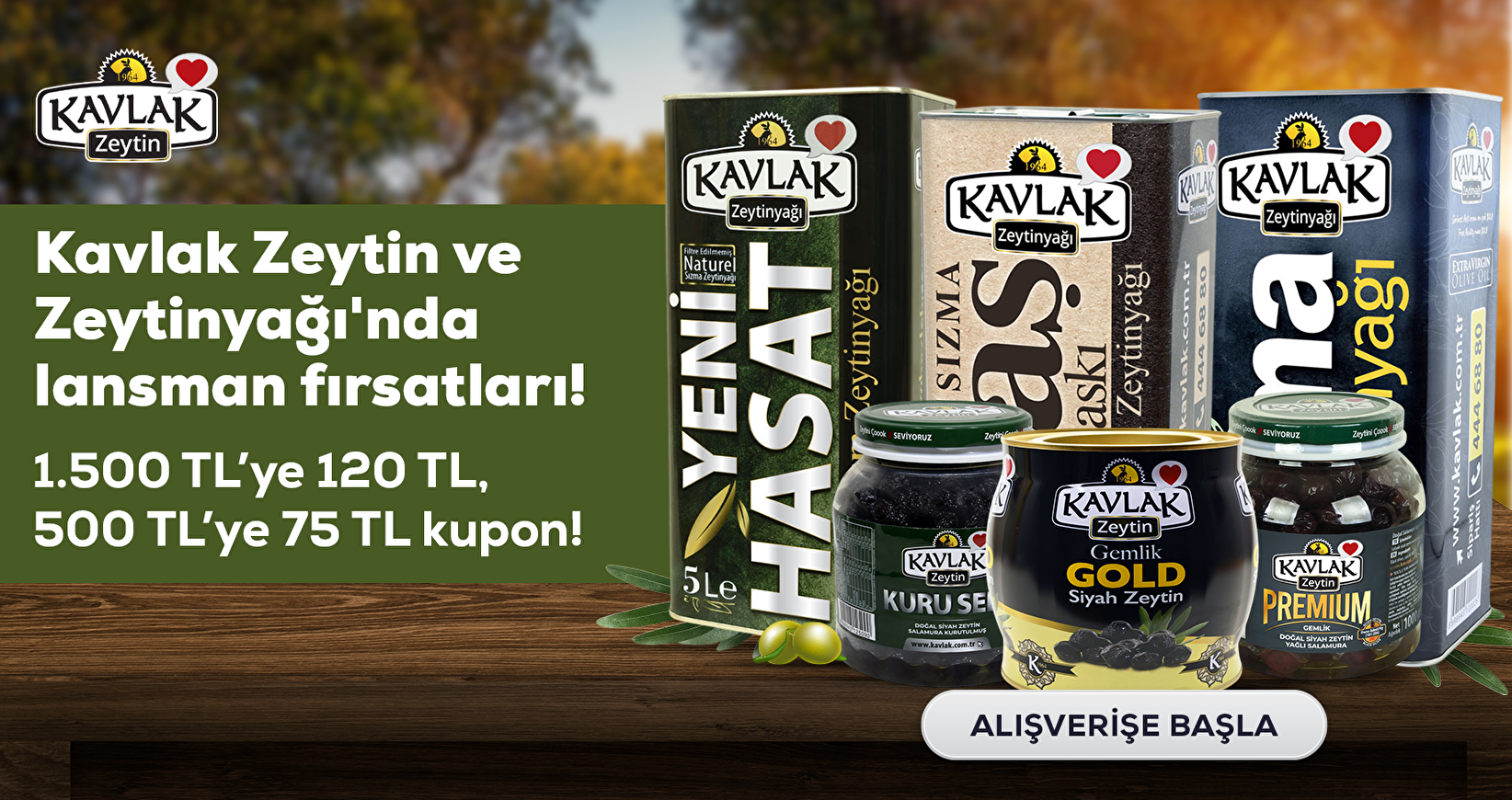Kavlak Zeytin Pazarama'da