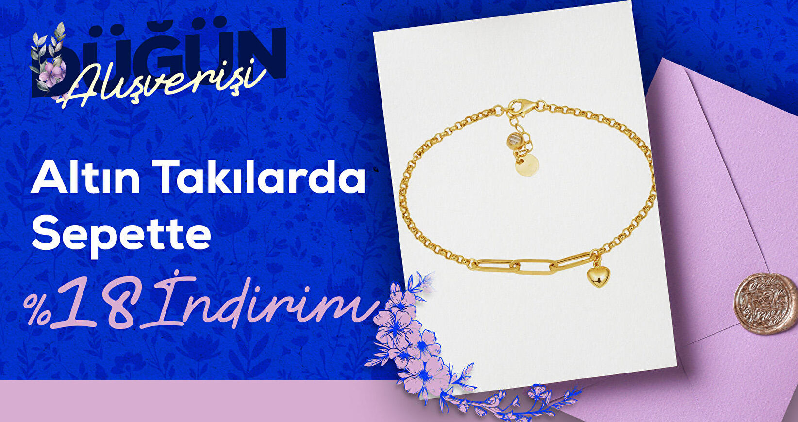 Altın takılarda sepette %18 İndirim