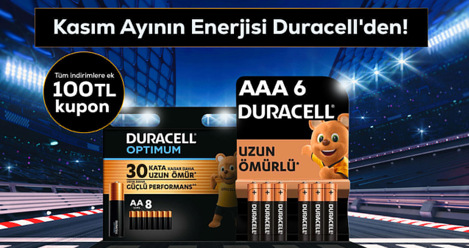 Duracell 100 TL Kupon