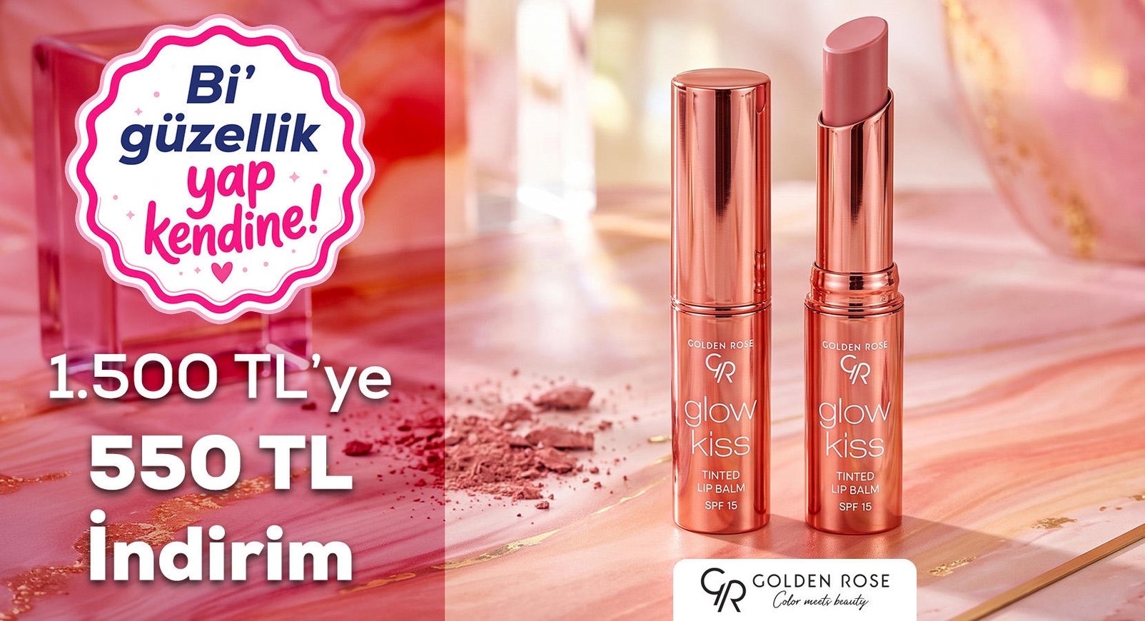 Golden Rose 1500 TL'ye 550 TL indirim