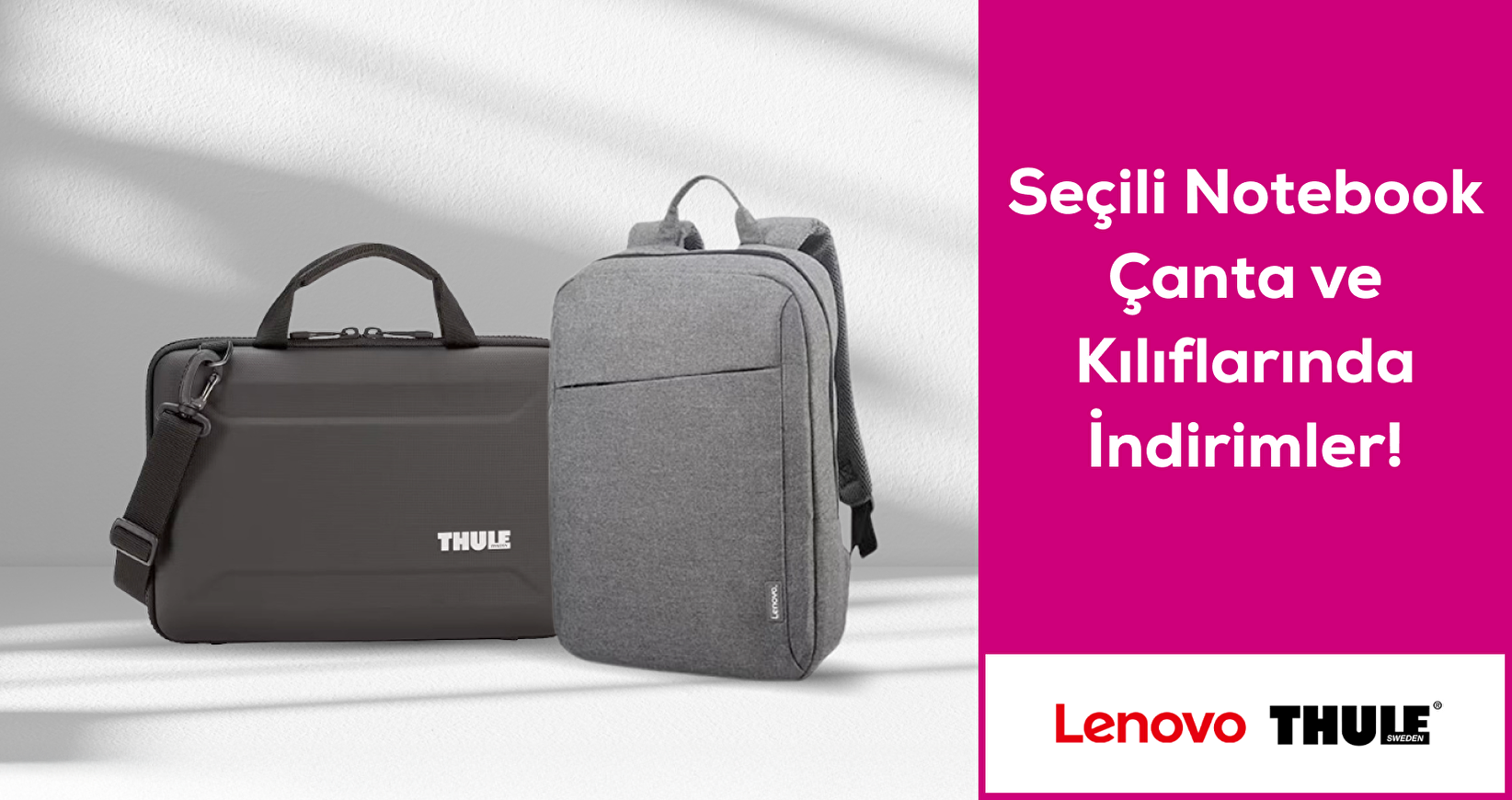 Seçili Notebook çanta ve kılıflarında indirimler