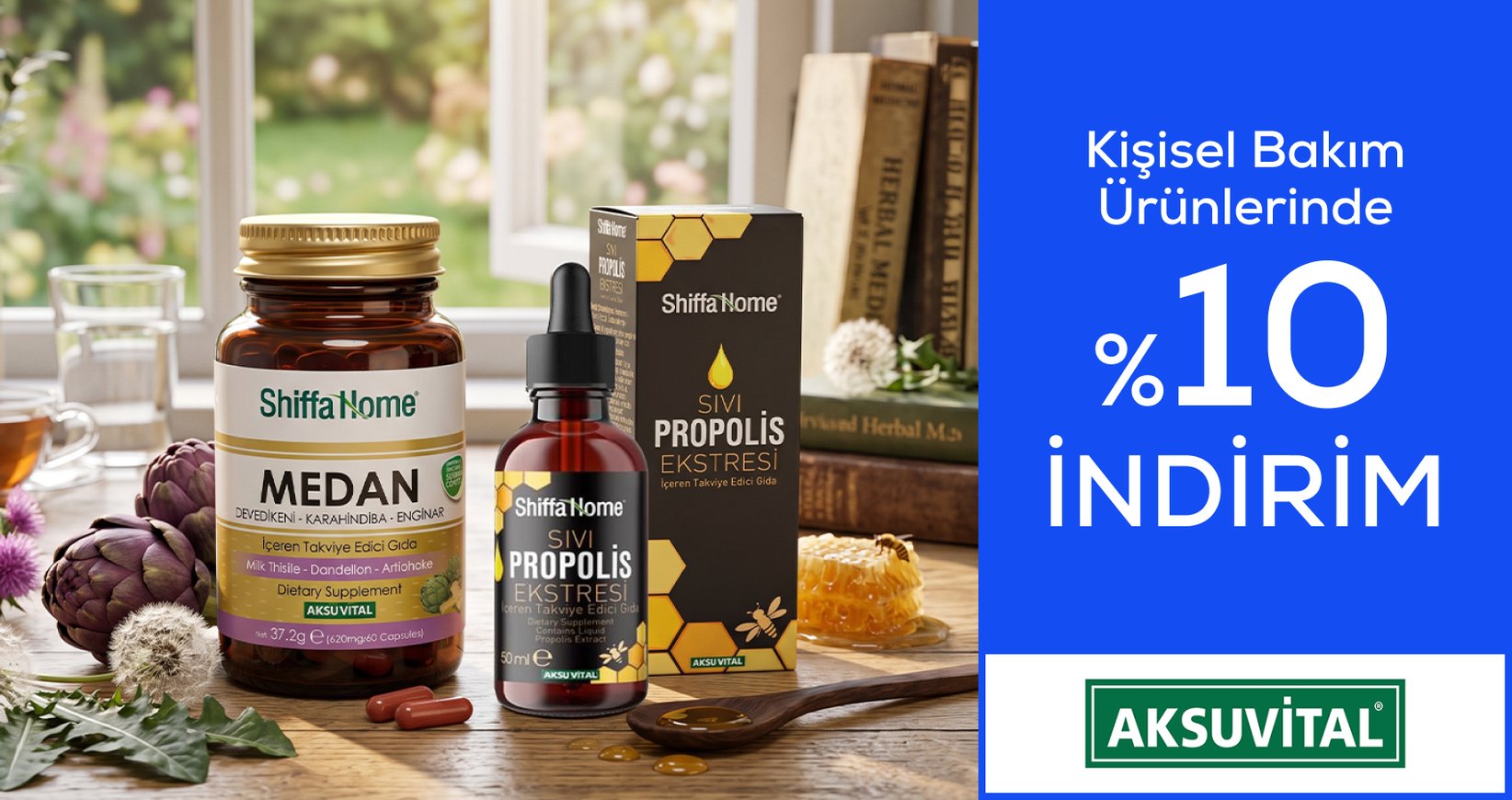 Aksuvital Kişisel Bakım Ürünlerinde %10 İndirim