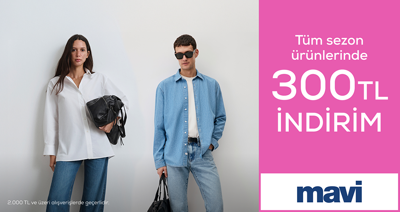 Mavi Sezon Ürünlerinde 2000’e 300 TL indirim