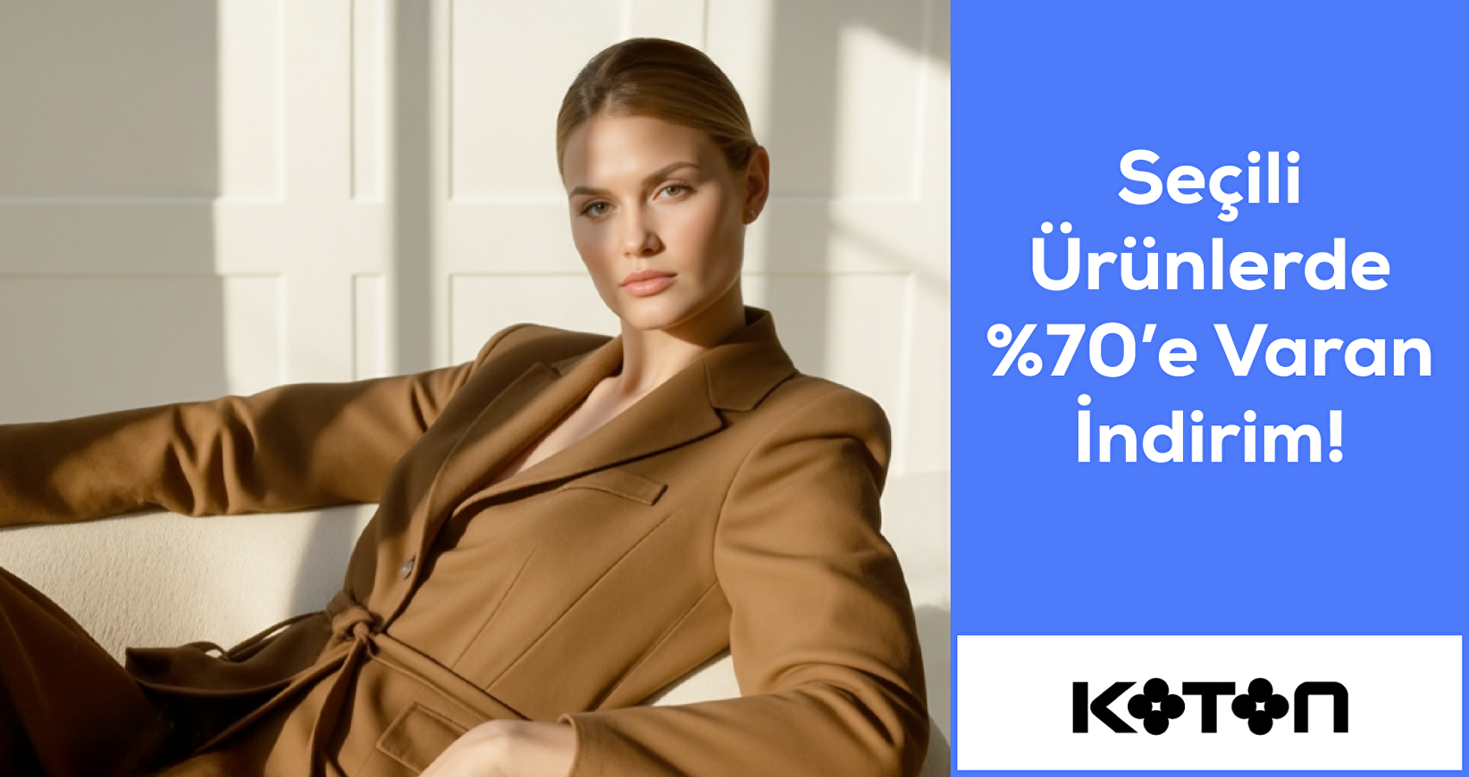 Koton Seçili ürünlerde %70'e varan indirim