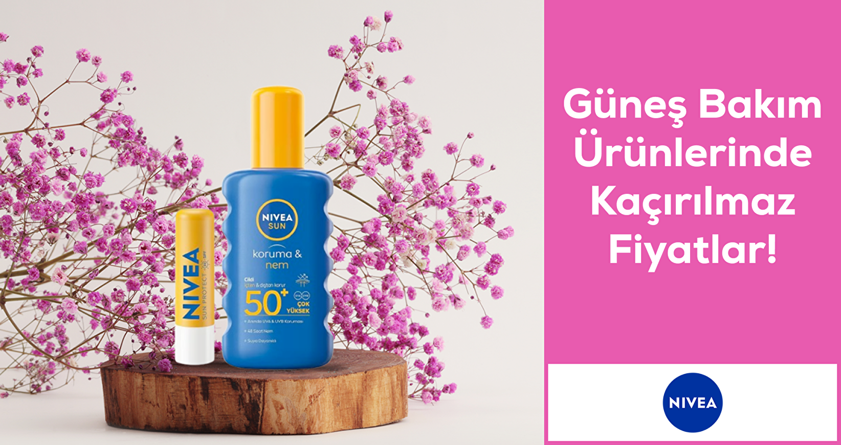 Nivea Güneş Bakım Ürünlerinde Kaçırılmaz Fiyatlar 