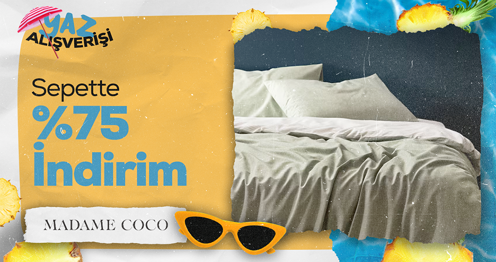 Madame Coco'da Yaz Fırsatları Sepette %75 İndirim