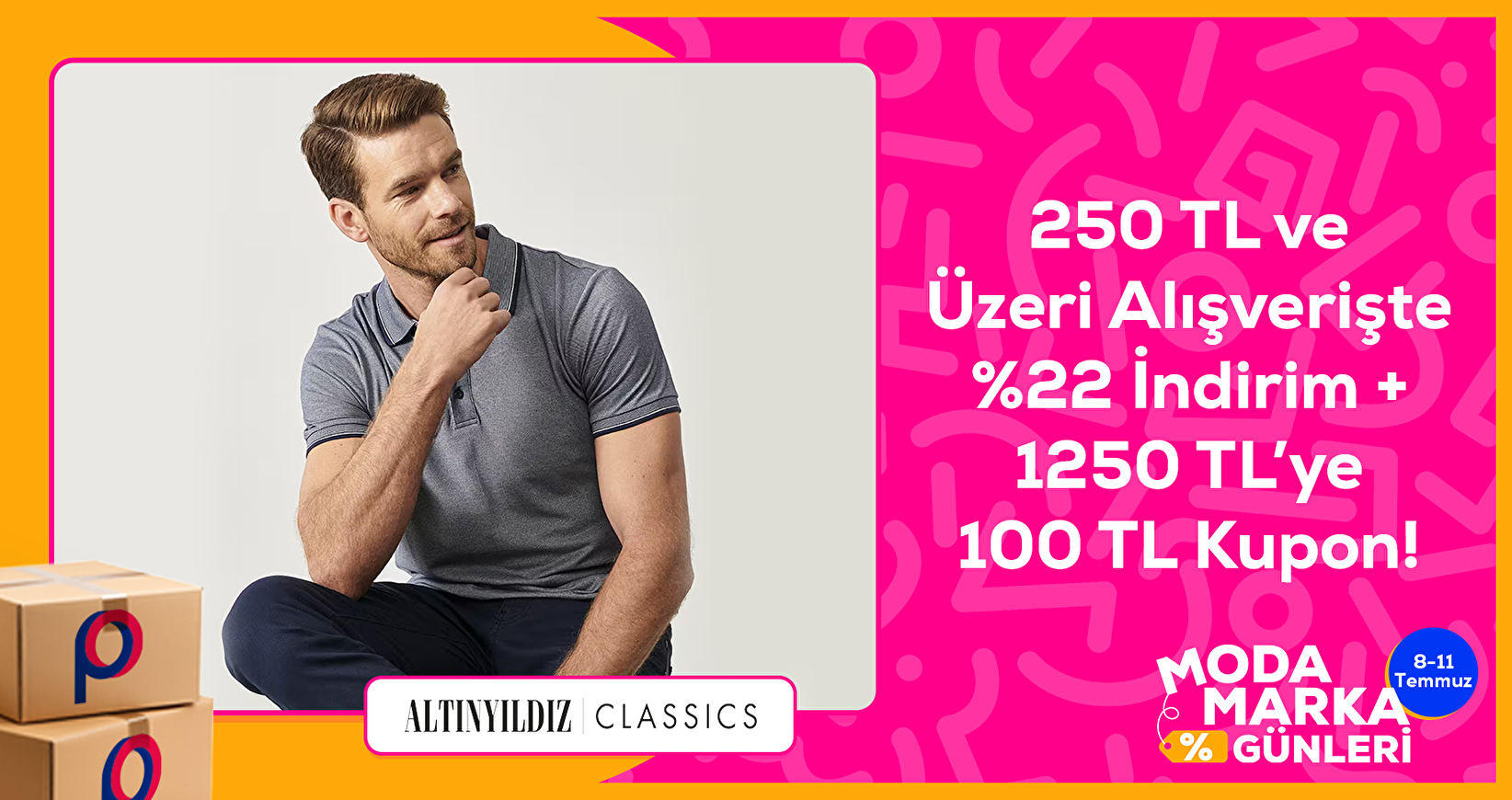 Altınyıldız %22 indirim 1250 TL'ye 100 TL kupon