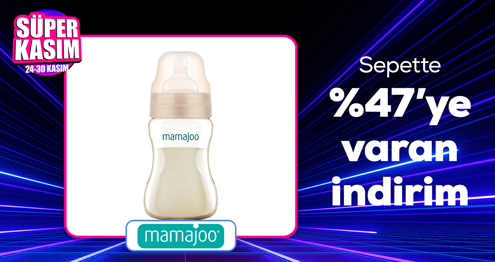 Mamajoo Markasında Sepette %47'ye varan indirimler