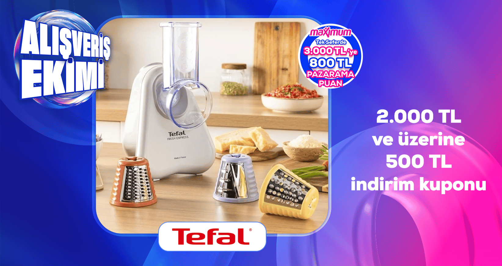 Tefal 2.000 TL ve Üzerine 500 TL İndirim Kuponu