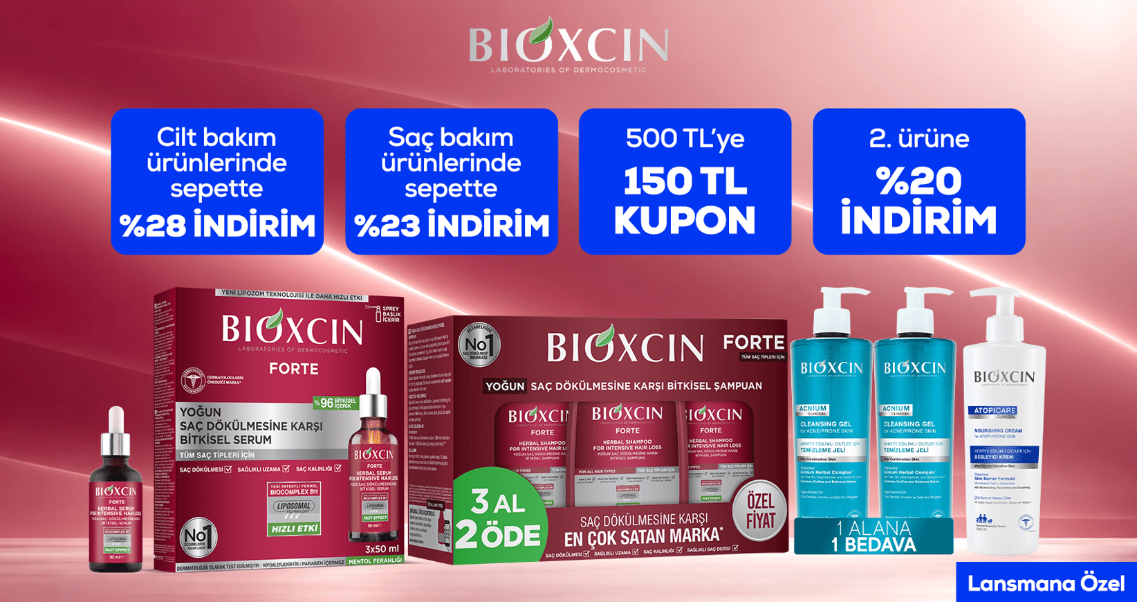 Bioxcin Lansman İndirimleri