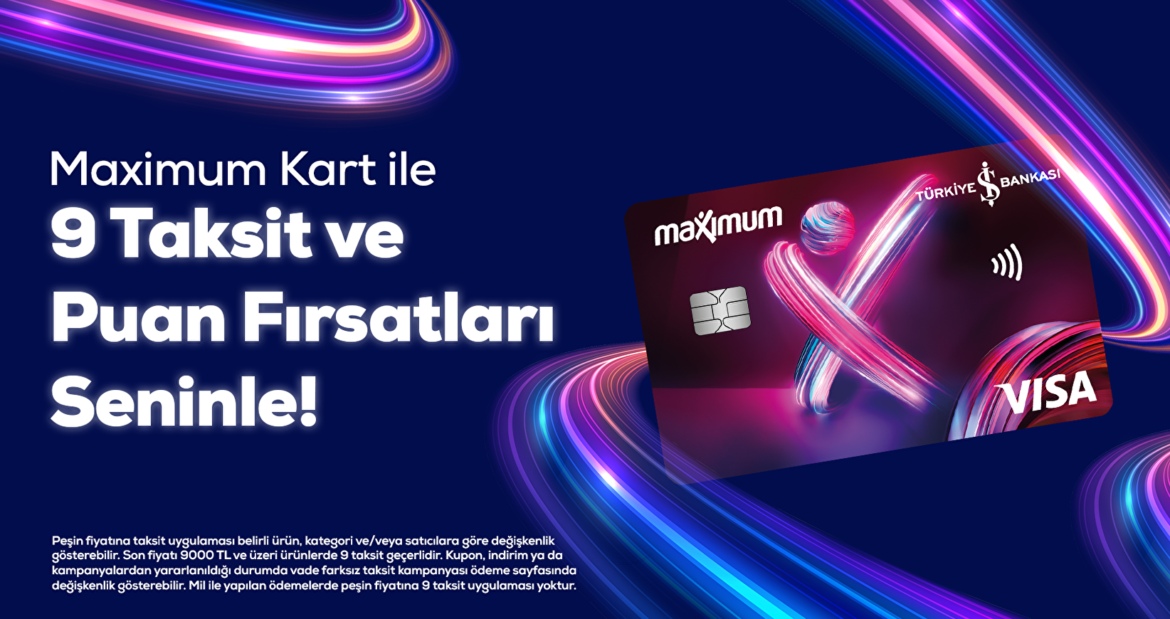 Maximum 9 taksit
