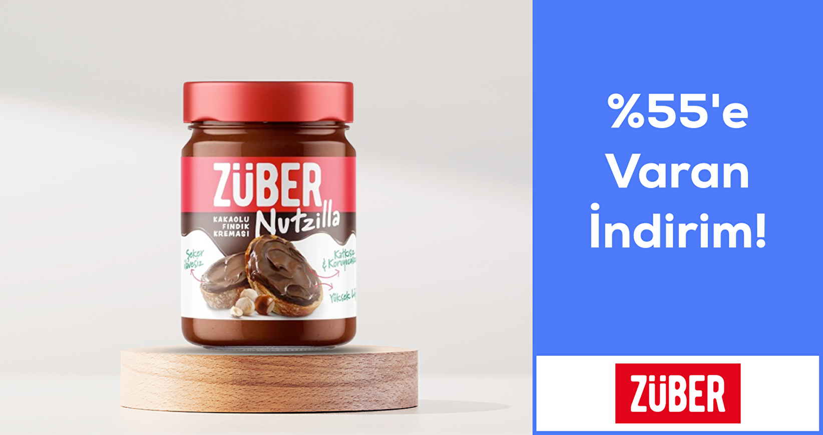 Züber Market Ürünlerinde %55'e Varan İndirim