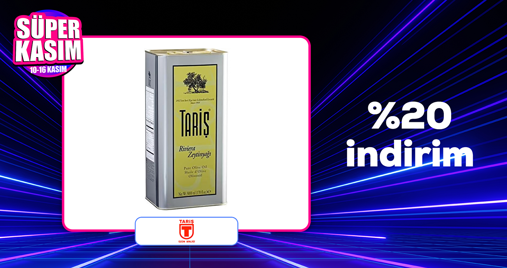 Tariş Üzüm Ürünlerinde %20 İndirim