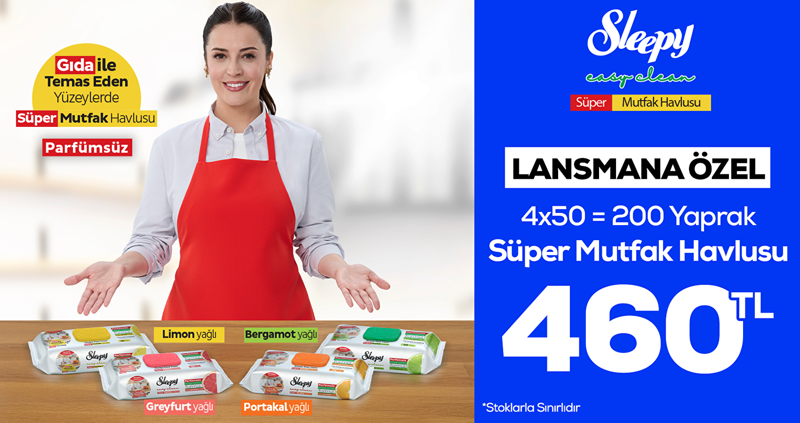 Sleepy Süper Mutfak Havlusu Lansman