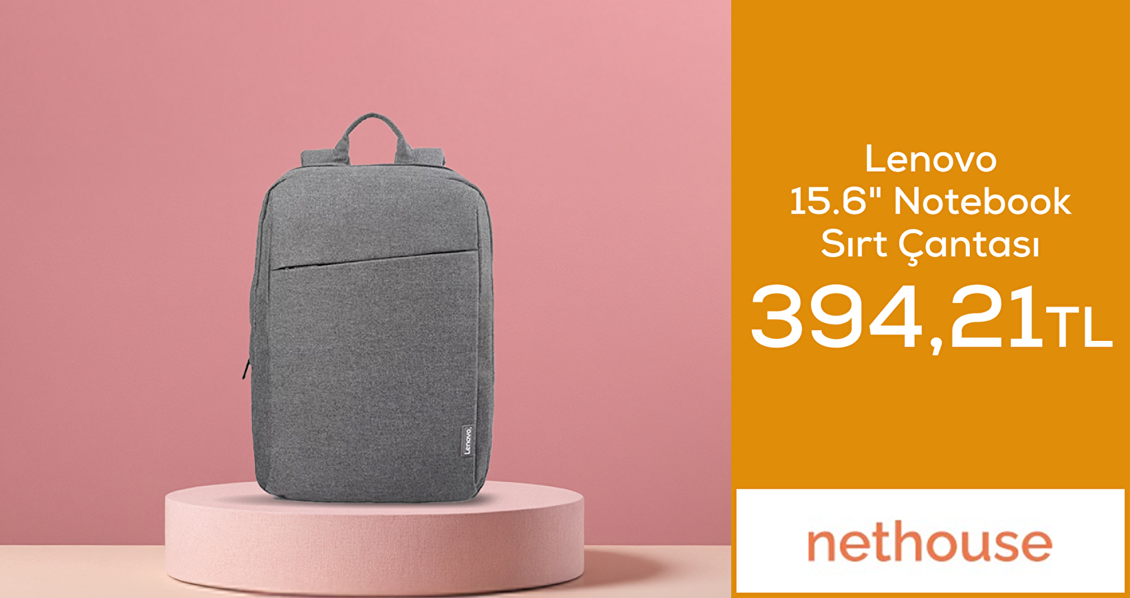 Lenovo 15.6"  Notebook Sırt Çantası 394,21tl