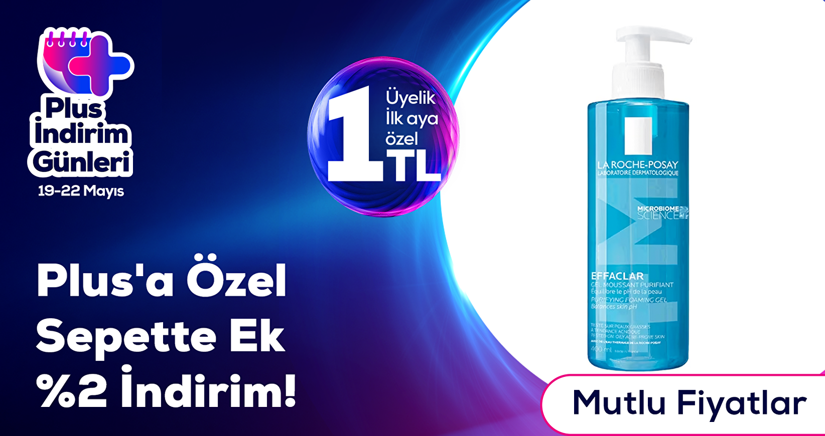 Mutlu Fiyatlar Plus'a Özel Sepette Ek %2 İndirim