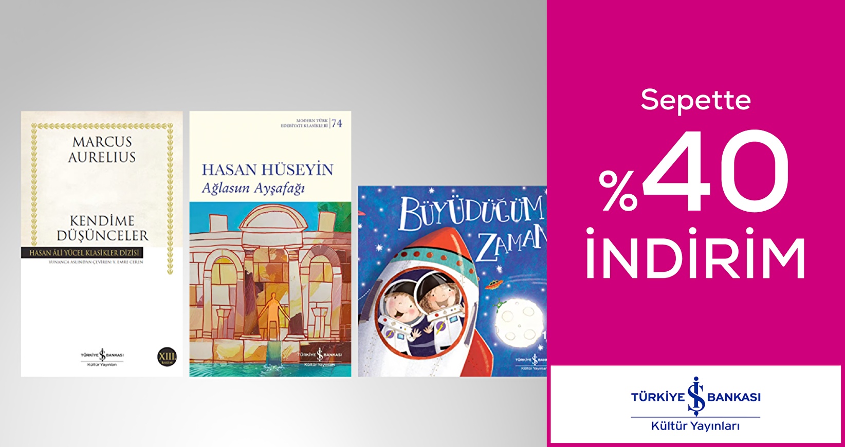 İş Kültür Sepette %40 İndirim