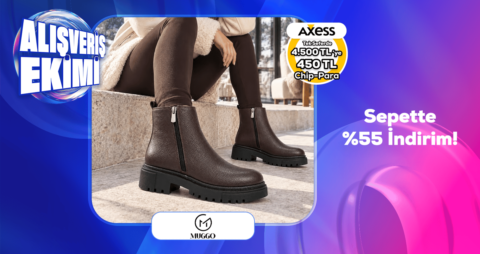 Muggo Sepette %55 İndirim!