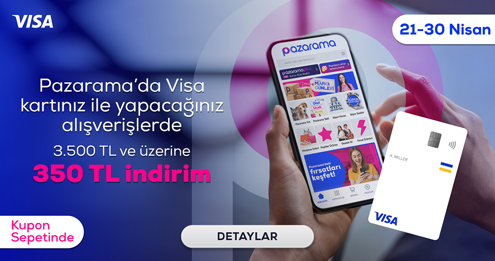 Visa Pazarama'da İndirim