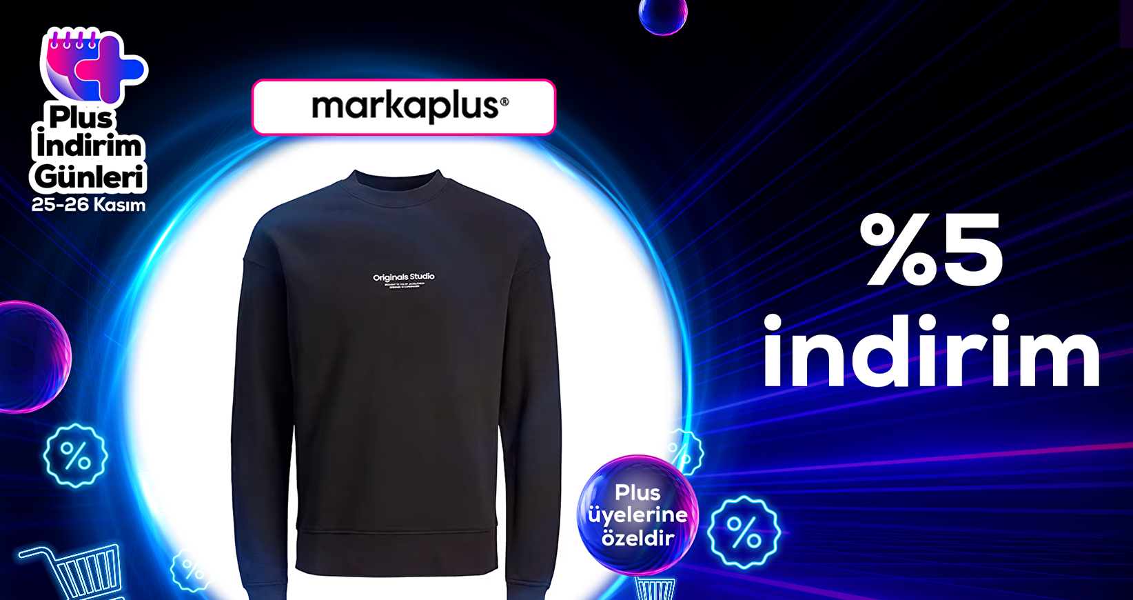 Pazarama Plus üyelerine özel Markaplus Mağazasında %5 indirim