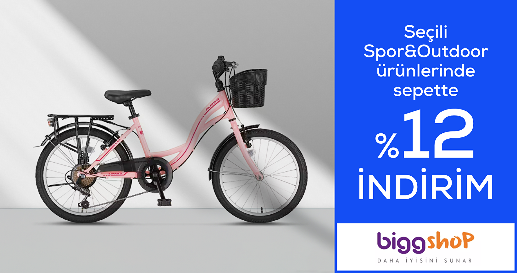 Biggshop Mağazasında Seçili Spor&Outdoor Ürünlerinde Sepette %12 İndirim