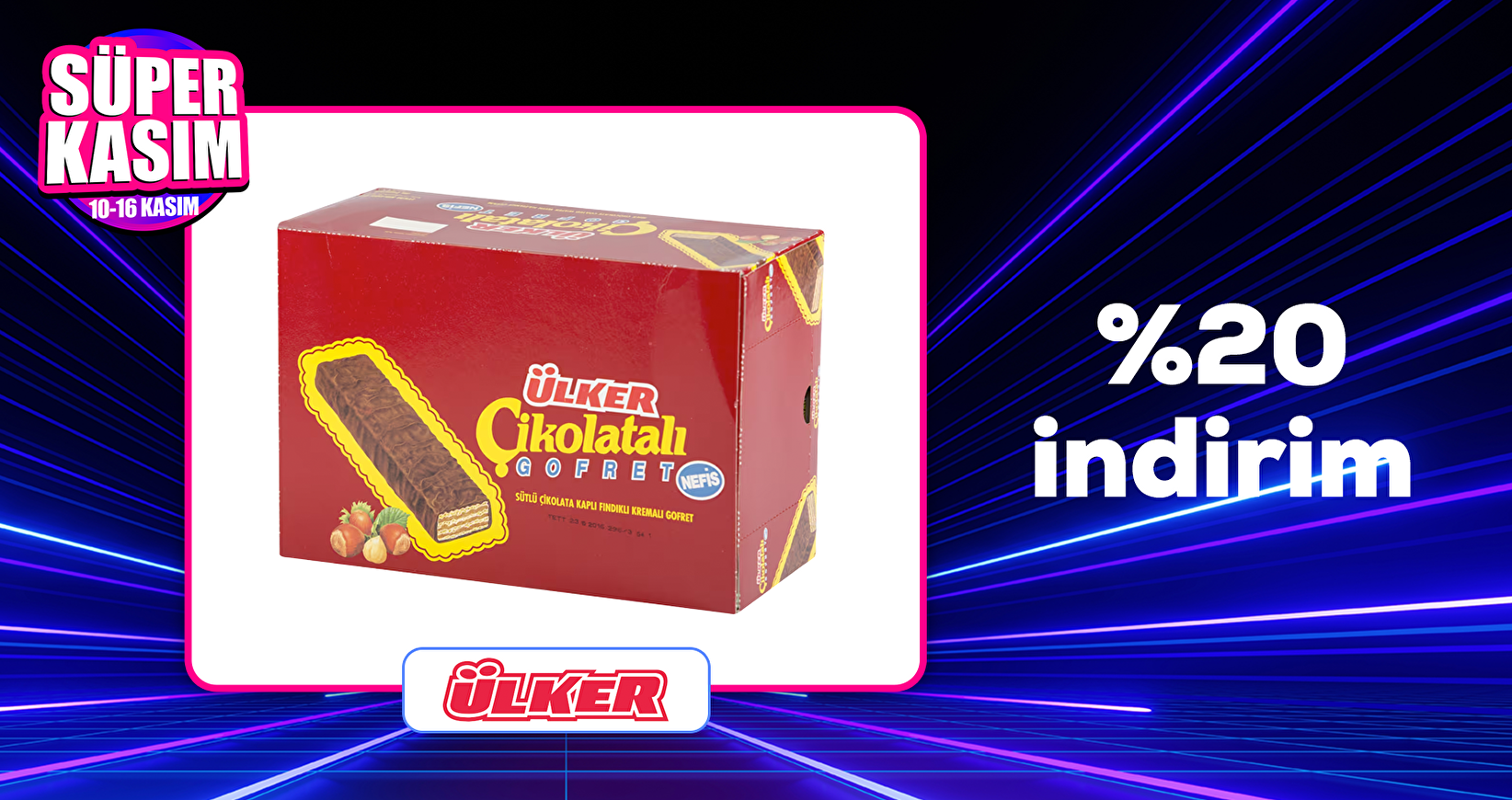 Ülker Ürünlerinde %20 İndirim