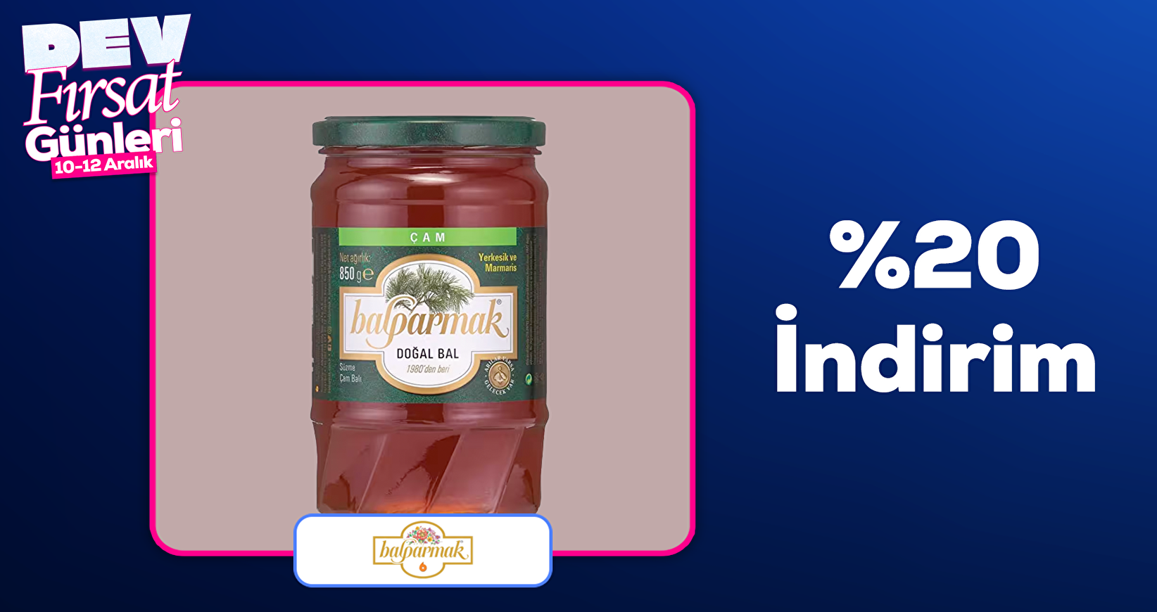 Balparmak Ürünlerinde %20 İndirim