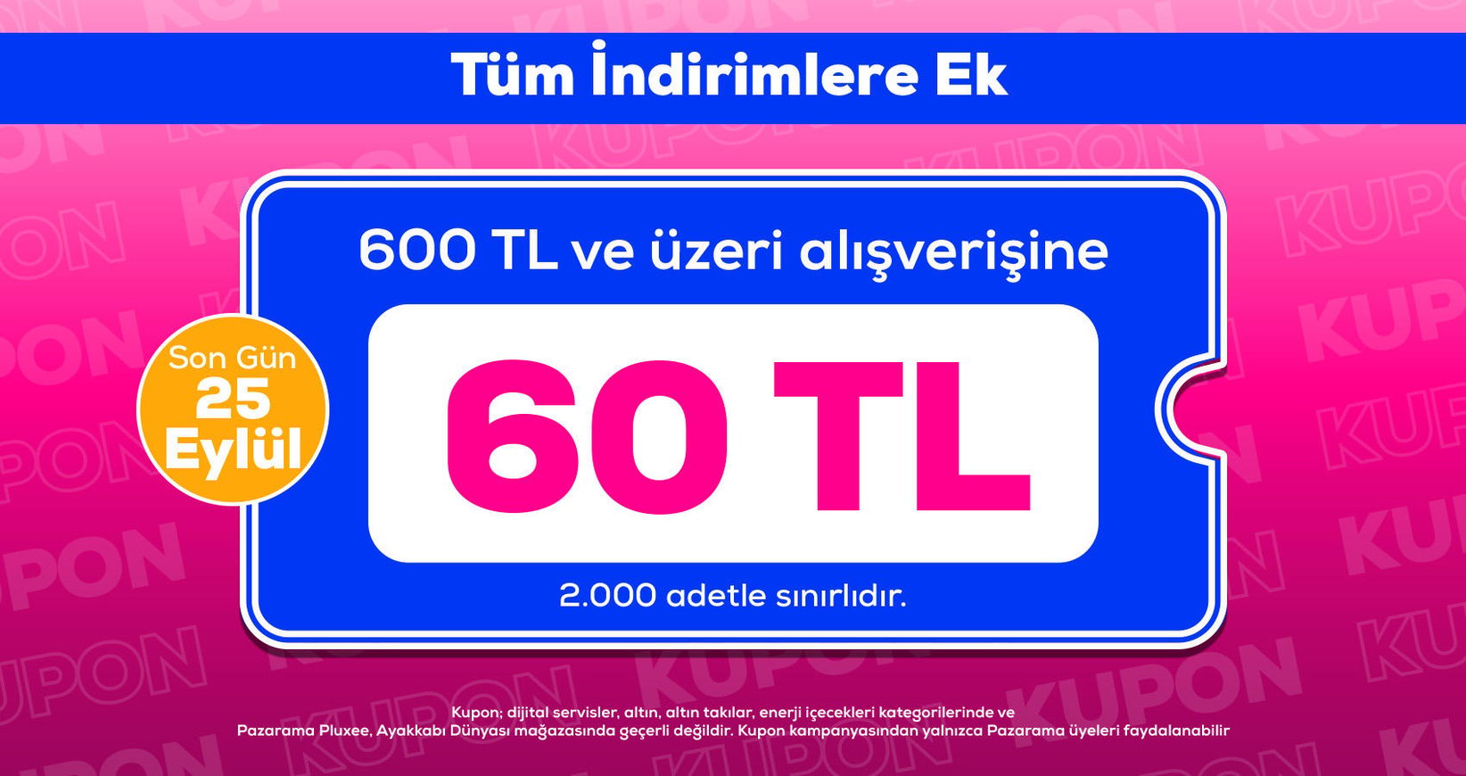 Limitli Kupon Fırsatı