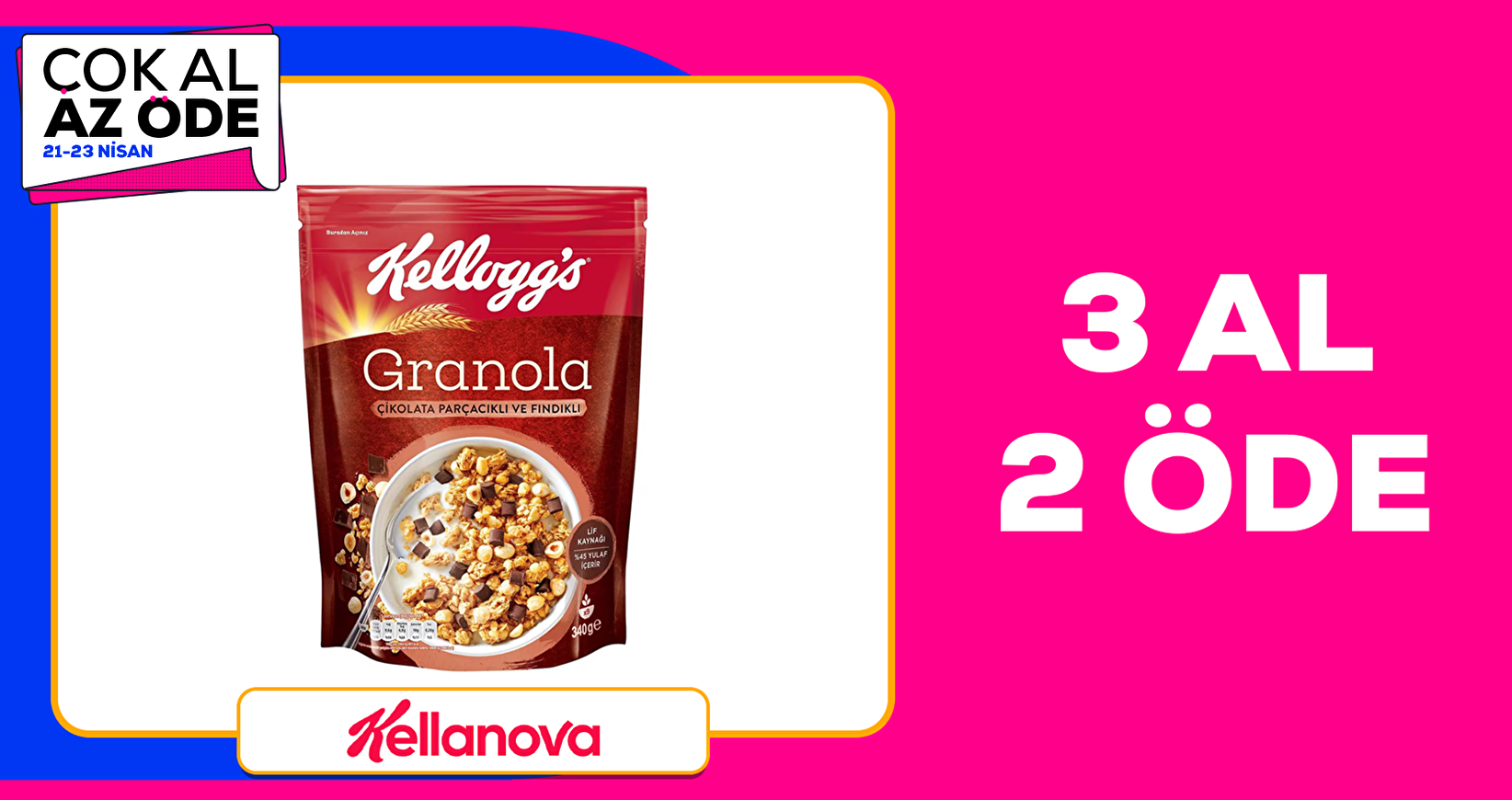 Kellogg's Mağazasında 3 Al 2 Öde