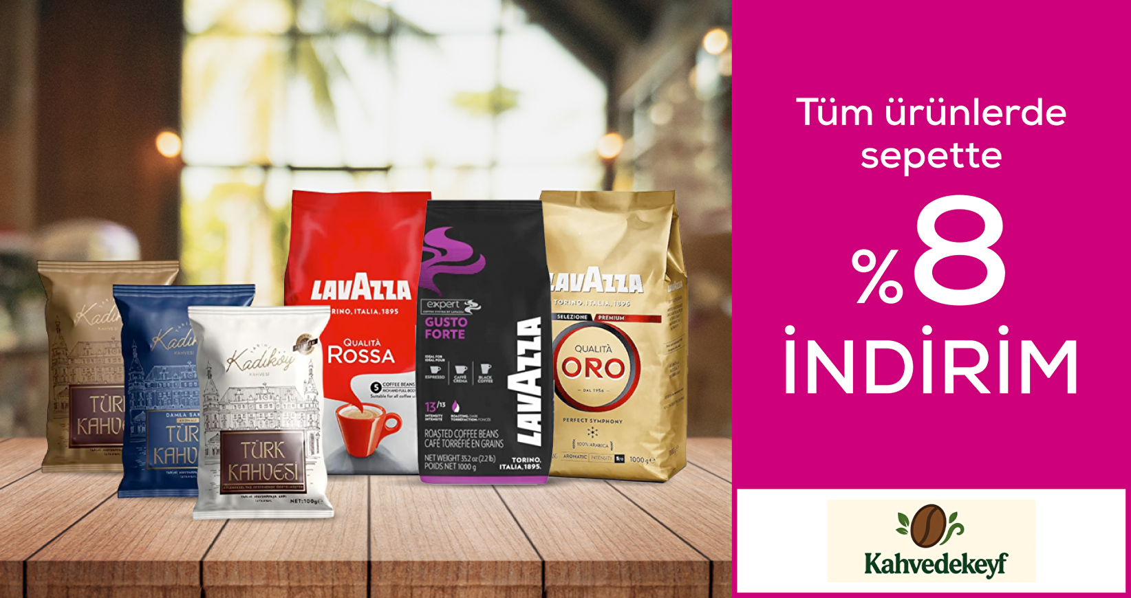 Kahvedekeyf Sepette %8 İndirim