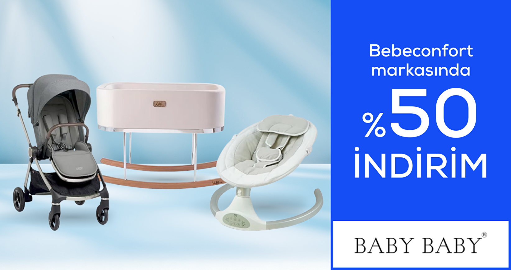 Bebeconfort Markasında %50 indirim